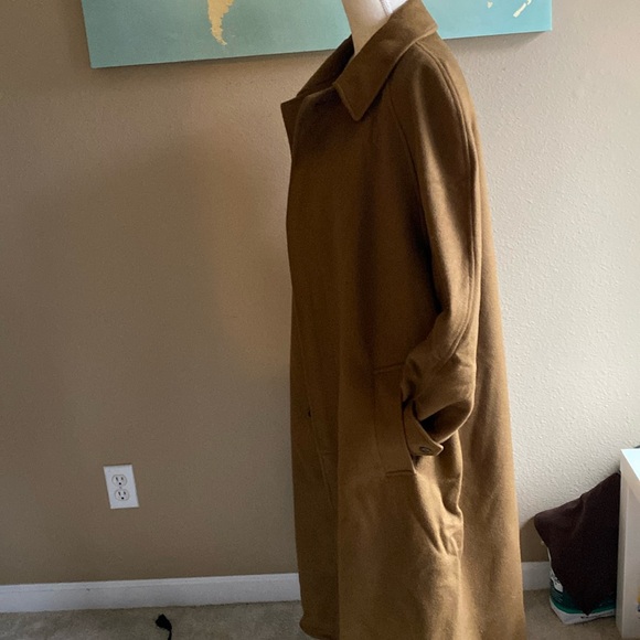 Men’s Nautica 46R long camel wool pea coat - Picture 10 of 14